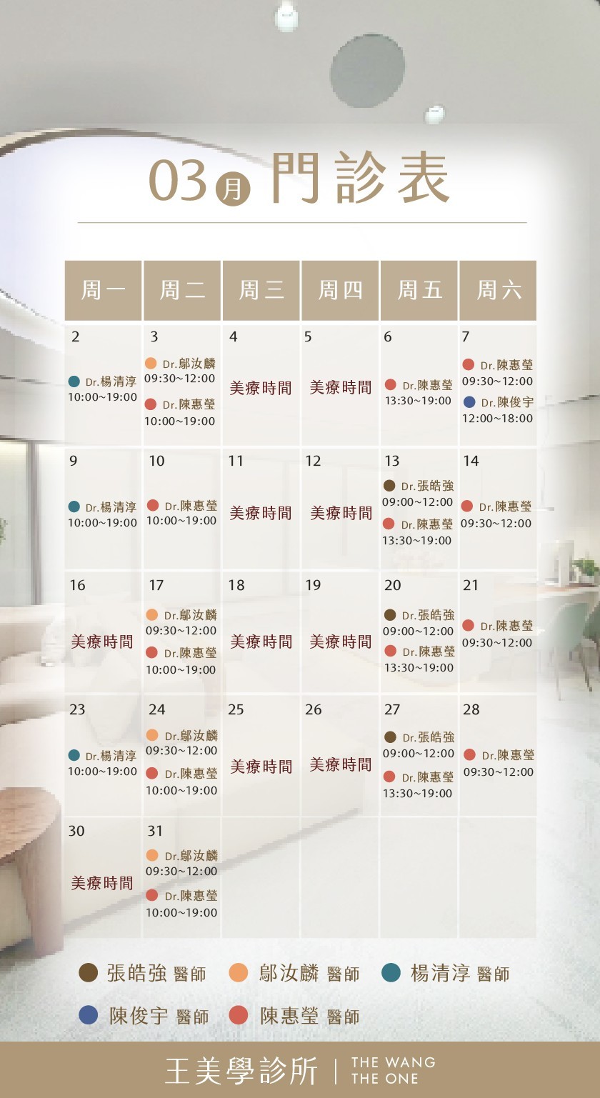 三月門診表